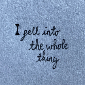 I fell into the whole thing