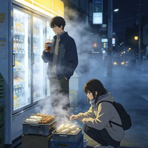 便利店灯还亮着