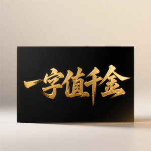 一字值千金