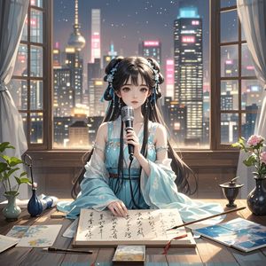 画中星辰-明月清风