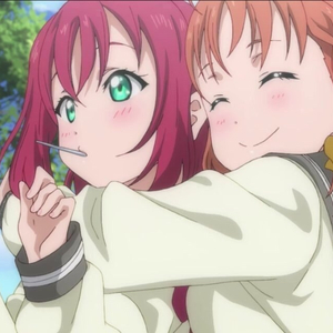 AI黑泽露比×AI高海千歌水彩世界