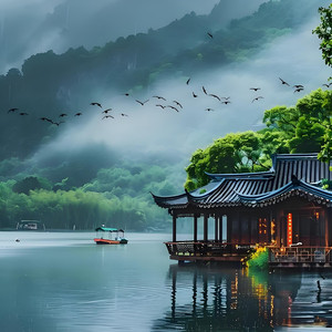 烟雨禅韵