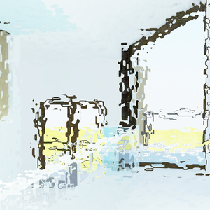 我站在空荡荡的房间