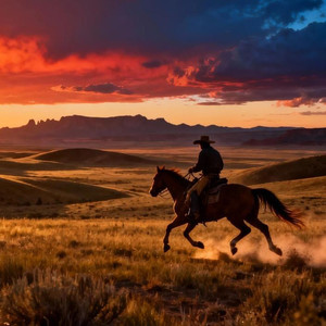 日出与无垠旷野