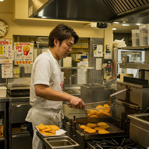 油まみれのハッシュドポテト