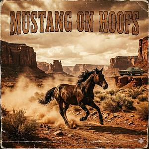 Mustang on hoofs