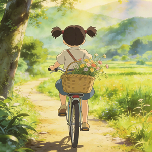 后座羊角辫晃呀晃