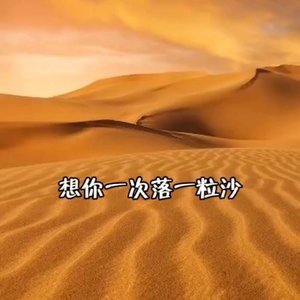 想你一次落一粒沙