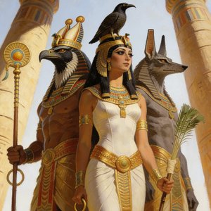 太阳神拉与埃及众神