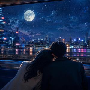 ガラス越しの月