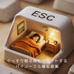 超熟睡アンビエント 自然な眠りを促す優しい音色 (睡眠と集中のためのバイノーラルビート)