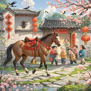 春风策马福万家