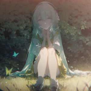 小さな丘の木の下で