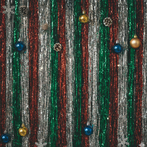 Tinsel on the stairs