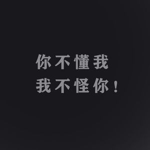 你不懂我 我不怪你