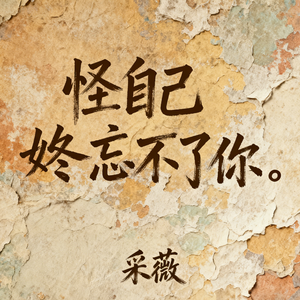 怪自己始终忘不了你