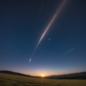 流れる星に願いを込めて