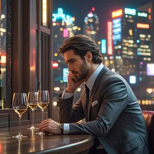夜色下的男人