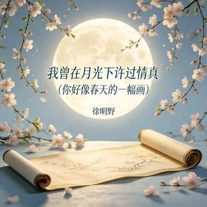 我曾在月光下许过情真（你好像春天的一幅画）