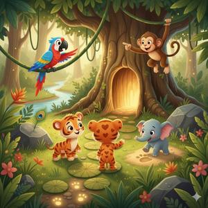 Piosenka o tygryskach w dżungli — zgubiły się, ale wróciły do domu!