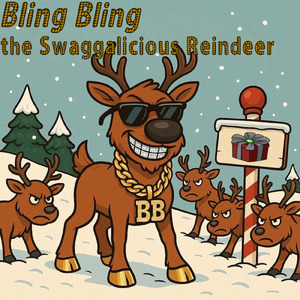 Bling Bling the Swaggalicious Reindeer
