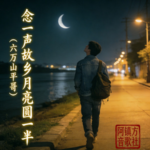 念一声故乡月亮圆一半