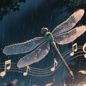 竹林间的雨打竹叶声