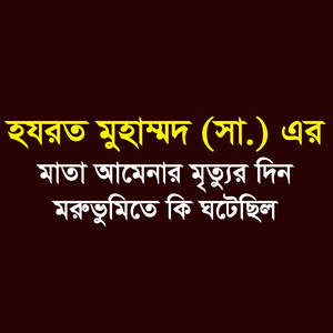 হযরত মুহাম্মদ (সা.) এর মাতা আমেনার মৃৃত্যুর দিন মরুভুমিকত কি ঘটেছিল