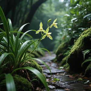 兰香潜入幽径中
