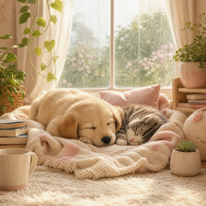 Puddle Paws Morning Blanket