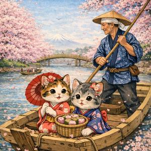 桜　はらひら　はらひら　ひらり　A