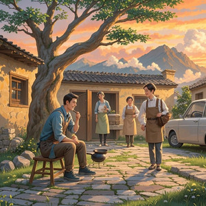 村口的炊烟-灵梦诗悠