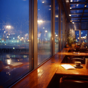 Frosted Windows Above the Riverside Terminal