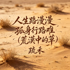 人生路漫漫 孤身行路难(荒漠中的草)
