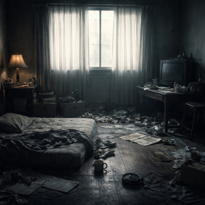 ガラクタばかりの部屋