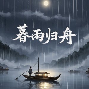 暮雨归舟