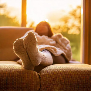 Hojas De Calma Que Flotan Suavemente