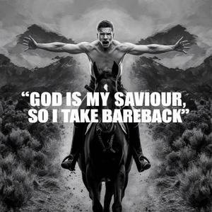 God is my saviour, so i take Bareback