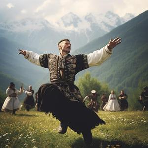 Circassian Traditional Dance Lezginka (Kavkaz Music)