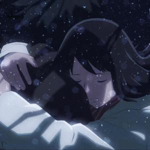 我和你牽著手在路上看下雪