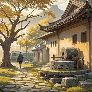 老屋檐下的炊烟-悦歌怡