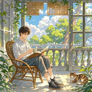 蝉鸣里的午后-甜羽羽