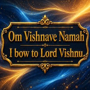 Om Vishnave Namah (I bow to Lord Vishnu)