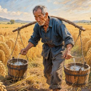 低头走路的谷子