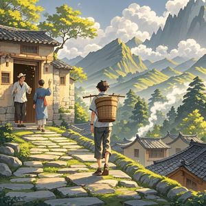 山梁上的背影-凌岩