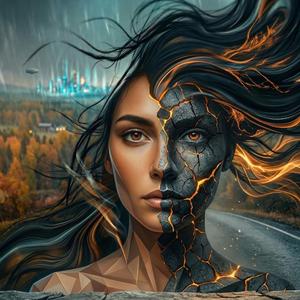 Mustatukkainen Tyttö