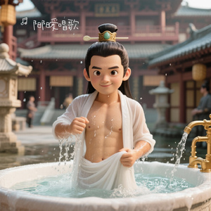 泡澡的小丞磊