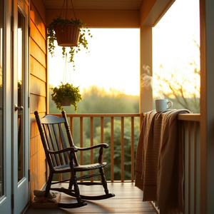 Coffee in a Chipped Blue Cup