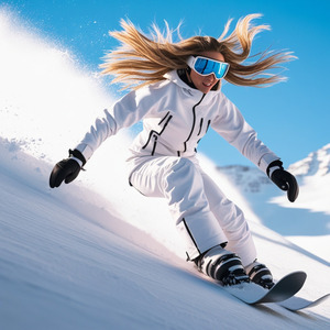 スノーボード至福のパウダースノー