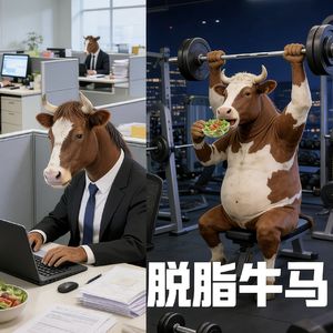 脱脂牛马